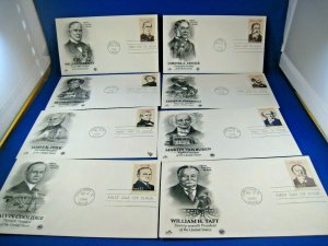 U.S. FDC SETS - U.S. PRESIDENTS - 1986 - LOT OF 8     (fs15)