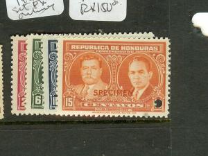 HONDURAS (P1008B) 1933 SET SPECIMEN  EX ARCHIVES MNH