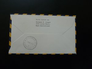 first flight cover Budapest Belgrade Lufthansa 1967