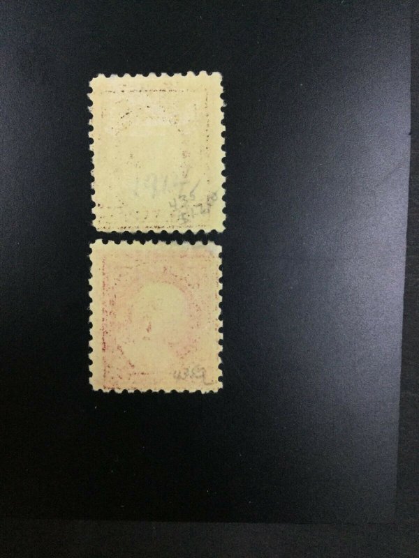 MOMEN: US STAMPS #435,435a MINT OG H LOT #51310