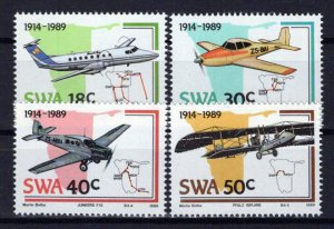 South West Africa 614-617 MNH Aviation Planes Aircraft ZAYIX 0424S0164M