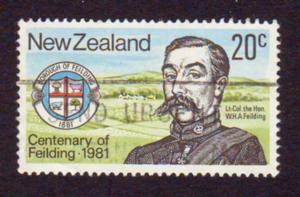New Zealand 1981 SG#1237 20c Fielding, Military, Politics USED-Good-NH.