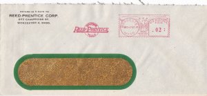 U.S. REED-PRENTICE CORP. Mass. 1943 Reed Logo Slogan Meter Mail Cover Ref 47259
