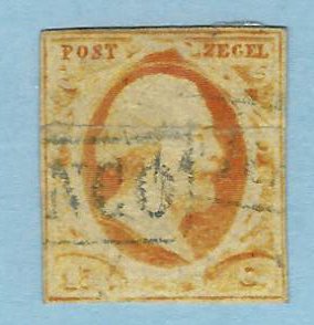 Netherlands SC#3 Used F-VF SCV$125.00...fill a key spot!!