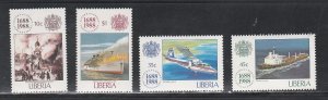 Liberia # 1101-1104, Lloyds of London 300th Anniv., Mint NH, 1/2 Cat.