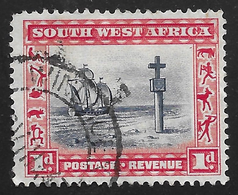 South West Africa #109a 1p Cape Cross