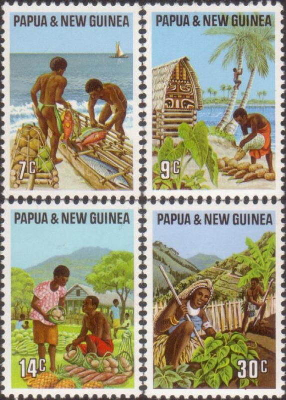 Papua New Guinea 1971 SG204-207 Primary Industries set MNH