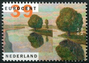 Netherlands Sc#1133g MNH, 39c multi, Landscape Paintings (2002)