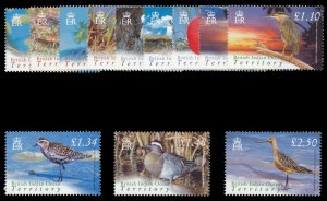 B.I.O.T. 2004 QEII Birds set complete superb MNH. SG 296-307. Sc 274-285.