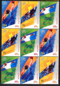 Australia 2000 Olympics Games Sydney Mi. 1938/40 in Blosk of 9 MNH