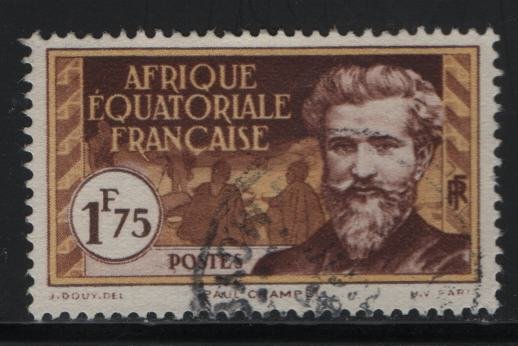 FRENCH EQUATORIAL AFRICA, 63, USED, 1937-40, PAUL CRAMPEL