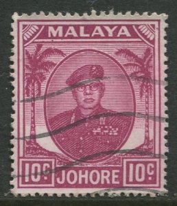 STAMP STATION PERTH Johore #138 Sultan Ibrahim Used 1949-1955