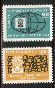 TURKEY Scott 1478-1479 MNH** 1960 stamp set