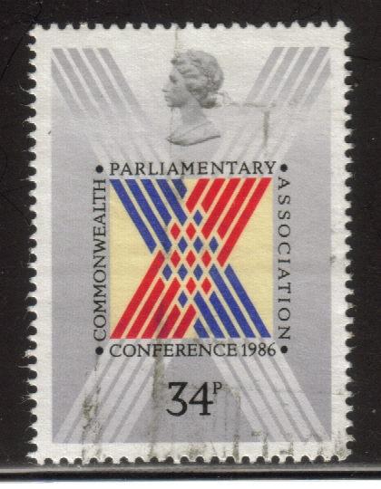 Great Britain Sc 1156 1986 Par Conference stamp used
