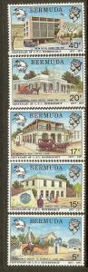 Bermuda, Scott #'s 350-354, UPU Membership, Fine Ctring, MH