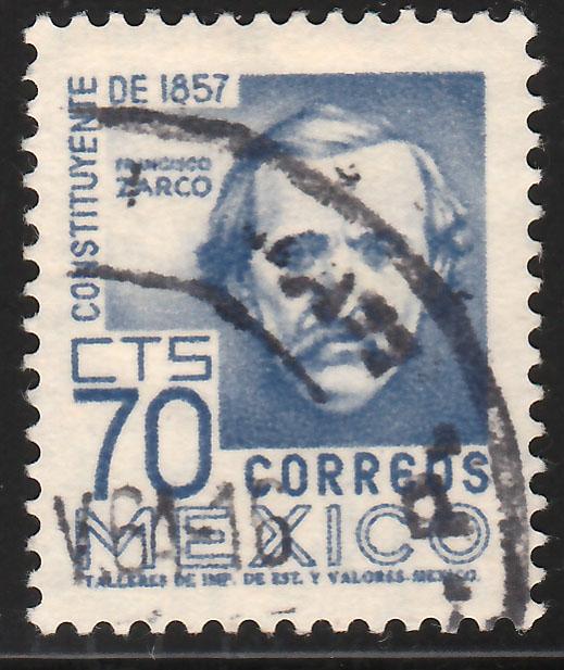 MEXICO 900, 70cents 1950 Definitive 2nd Printing wmk 300 USED (845)