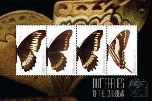Canouan 2011 - Butterflies - Sheet of 4 Stamps - MNH