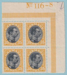 DENMARK 115  MINT NEVER HINGED OG ** BLOCK OF FOUR - NO FAULTS VERY FINE! - R526