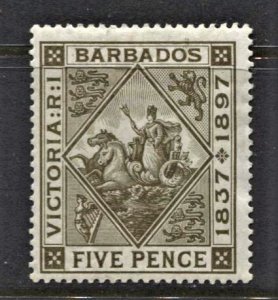 STAMP STATION PERTH - Barbados #85 Badge of Colony MVLH Wmk.1 CV$45.00