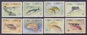 Cuba 1047-54 MNH Fish in the National Aquarium Full Set of 8 Very Fine