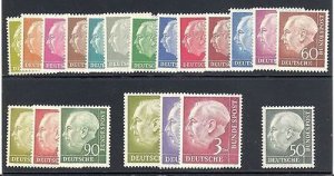 Germany  Heuss set Mint VF NH