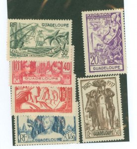 Guadeloupe #142-7 Unused Single (Complete Set)