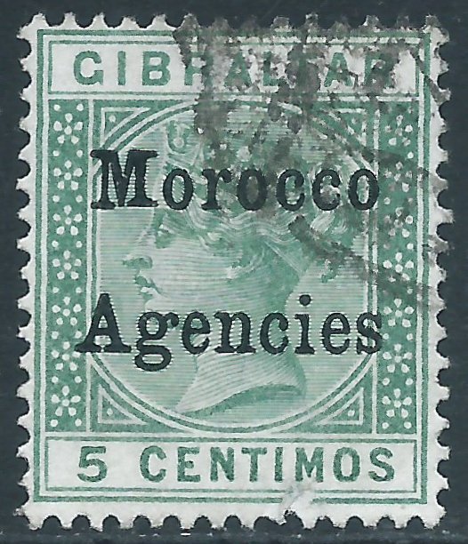 British Offices in Morocco, Sc #1, 5c Used