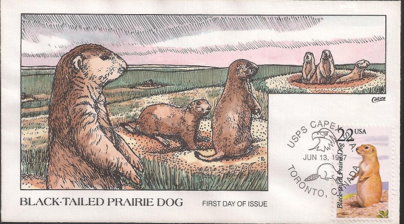 Set of 50 Collins Hand Painted FDCs for the 1987 North American Wildlife Issue