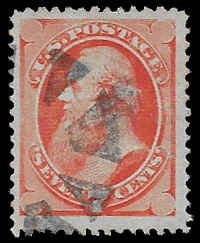 U.S. #149 Used; 7c Edwin Stanton (1871) (2)