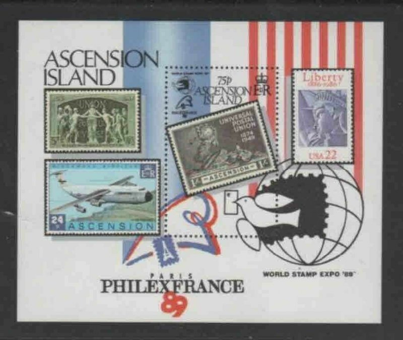 ASCENSION #473 1989 PHILEX FRANCE MINT VF NH O.G S/S