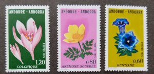 Andorra Flowers 1975 Flora Plant (stamp) MNH