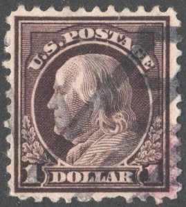 SC#518 $1.00 Franklin Single (1917) Used