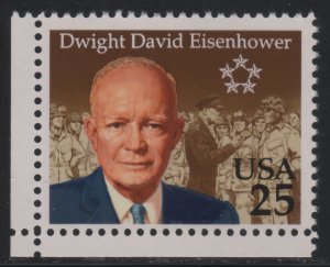 2513 25c Eisenhower Single