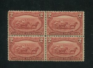 1898 United States Postage Stamp #286 Mint Never Hinged F/VF Block of 4 