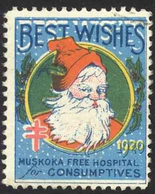 Canada Cinderella cc4540 13 Used (a) 1920 Muskoka Free Hospital for Consumptives