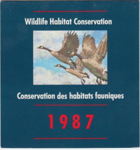 Canada - #FWH3 1987 Wildlife Conservation Stamp Booklet - Canada Goose