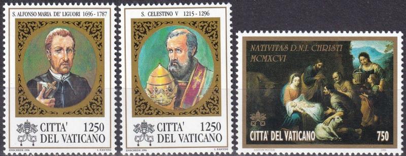 Vatican City #1019-21 MNH CV $5.20 Z85