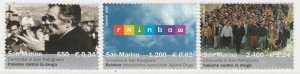 2000 San Marino Ann. Rainbow Int. Ace. Against Drugs MNH** Full Set A19P12F680-