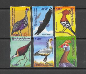 BIRDS - GUINEA #1842-7 MNH