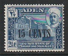 1951 Aden (Quaiti) - Sc 22 - MH VF - 1 single - Buildings at Shibam