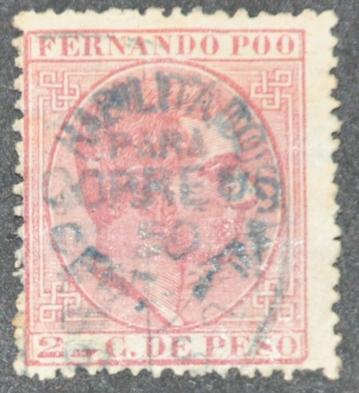 DYNAMITE Stamps: Fernando PO Scott #11 – USED