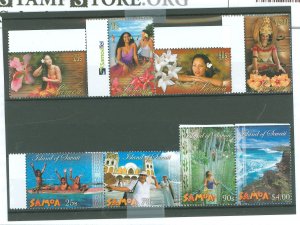 Samoa (Western Samoa) #1062-1065/1066-1069  Single (Complete Set) (Flowers)