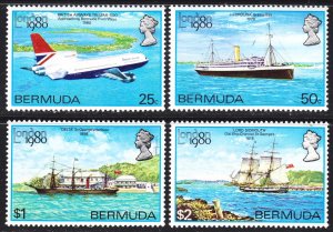 Bermuda Scott 393-96 complete set VF mint OG NH. FREE...