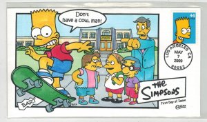 COLLINS HANDPAINTED 2009 THE SIMPSONS TV SERIES BART ON HIS SKATEBOARD