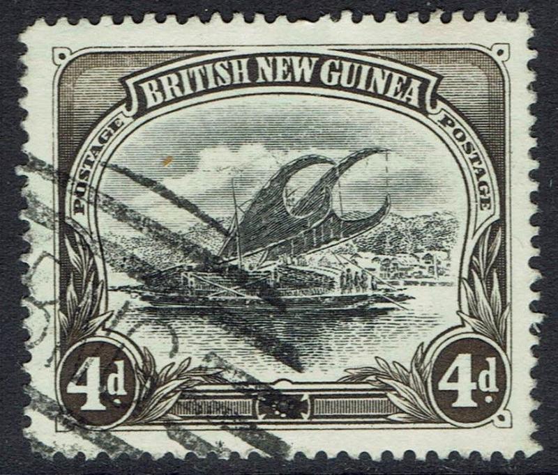 PAPUA 1901 LAKATOI BRITISH NEW GUINEA 4D HORIZONTAL WMK USED 