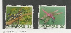 Singapore, Postage Stamp, #462-463 Used, 1985 Insect