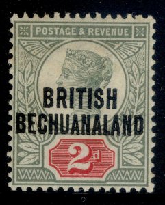 BRITISH BECHUANALAND QV SG34, 2d grey-green & carmine, M MINT. Cat £25.