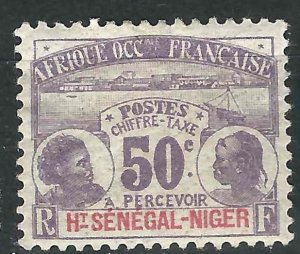 Upper Senegal & Niger J5 YT TX5 Used MH 1906 SCV $27.50