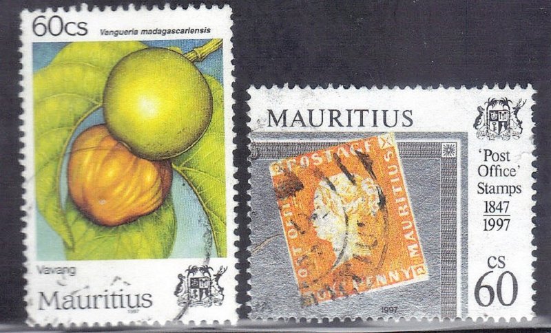 MAURITIUS  SC# 837+846 **USED** 1997  60c   SEE SCAN