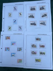 Mozambique Topical Collection Trains, Cars, Sports,Birds See Scans